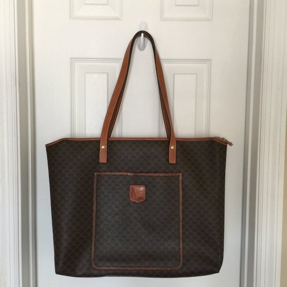 Vintage Celine genuine monogram tote bag (handles replaced) - Picture 1 of 12